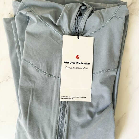 NWT Lululemon Mist Over Windbreaker (Color: Concrete Blue) - Picture 13 of 14